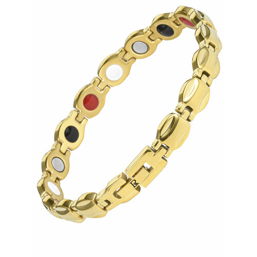 Браслет-цепочка Luxorium, турмалин, 1 шт., размер 21 см, размер L, диаметр 7 см, золотистый