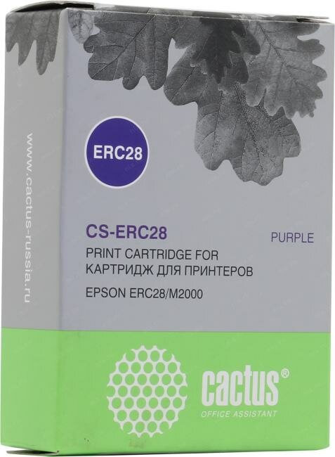 Картридж ленточный Cactus фиолетовый для Epson ERC28/M2000 - фото №5