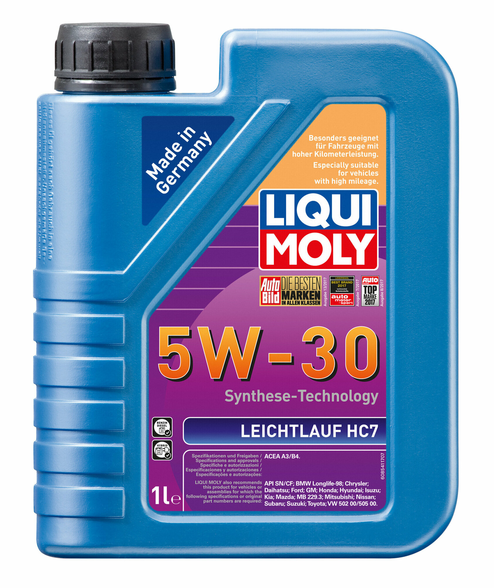 Моторное масло Liqui Moly Leichtlauf HC 7 5W30 hc-синтетическое 1л