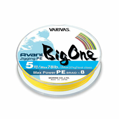 Varivas, Шнур Avani Big One PE 8, 600м, 70lb, #4