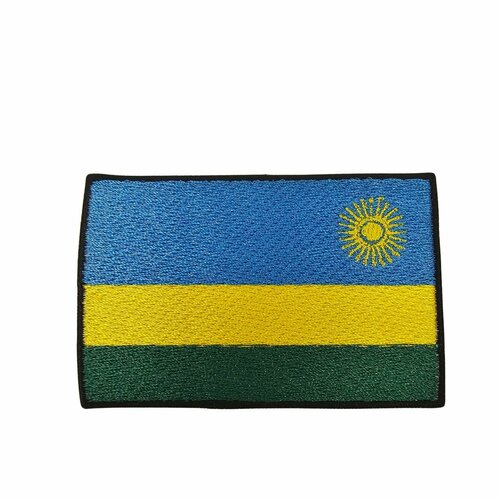 Нашивка шеврон патч, Флаг Руанды , размер 80x55 мм нашивка шеврон патч флаг пакистана размер 80x55 мм