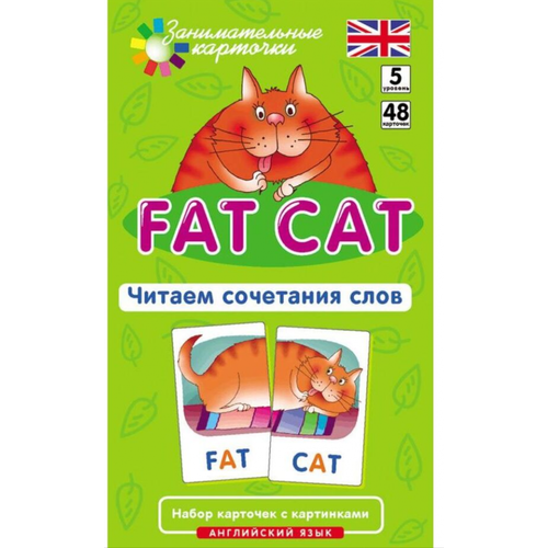 клементьева т англ5 толстый кот fat cat читаем сочетания слов level 5 набор карточек АЯ5 Толстый кот (Fat Cat) Читаем сочетания слов Набор карточек