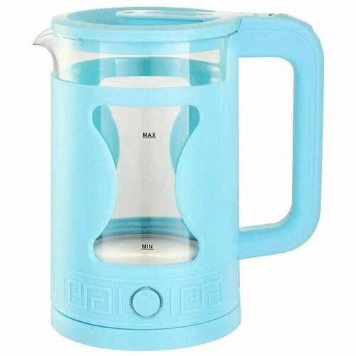Чайник электрический стеклянный 18 л Голубой 210000₽