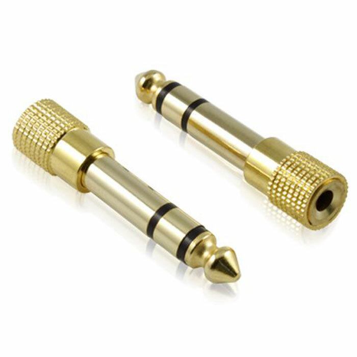 Переходник Jack 3.5 mm на Jack 6.35 mm для стереосистемы наушников