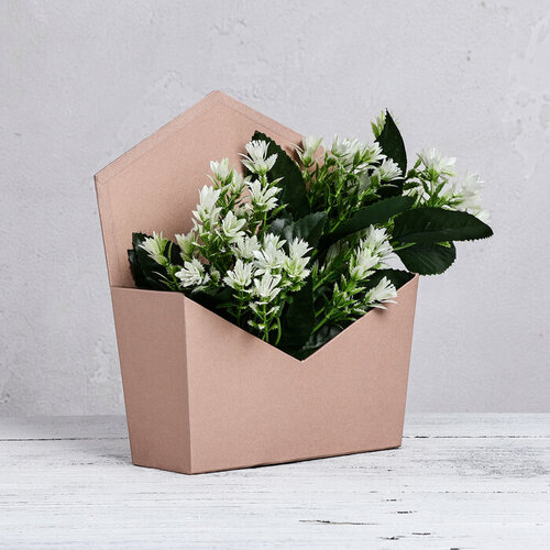 Конверт трапеция однотонный бежевый 195 х 23 х 8 см 408₽