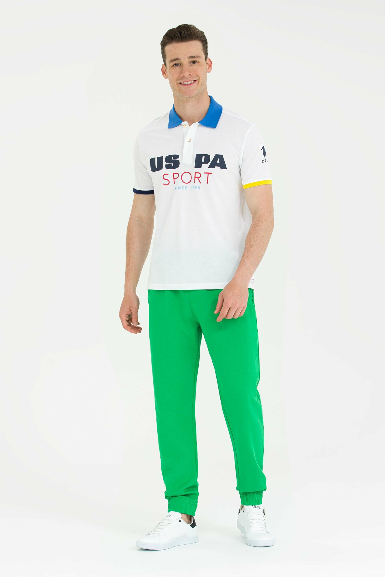 Брюки спортивные U.S. POLO ASSN., размер L, зелёный
