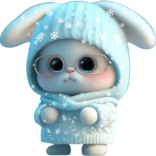 Термонаклейка на одежду - 9 х 9 см Зайчик 205₽