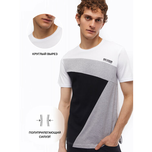 фото Футболка zolla, размер xxl, черный