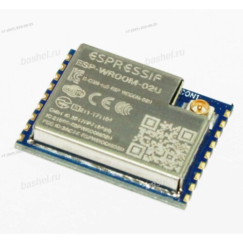 ESP-WROOM-02U /2MB/, Wi-Fi модуль, Espressif контроллер esp wroom 32 esp32