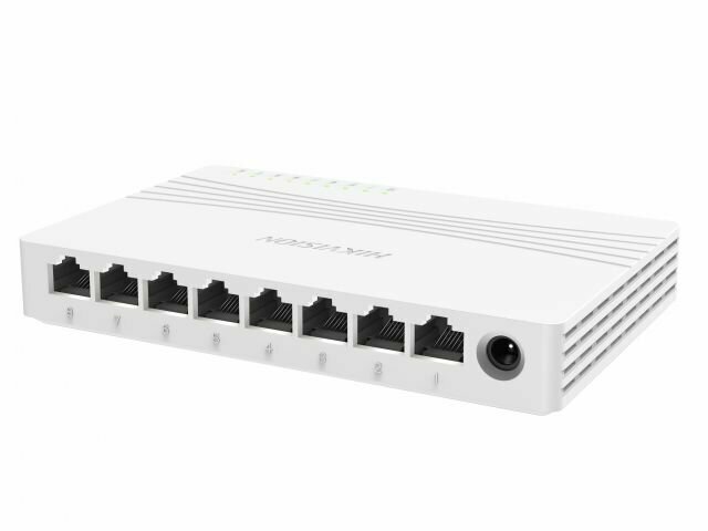 Коммутатор Hikvision DS-3E0508D-E L2, неуправляемый, 8 гигабитных портов RJ45