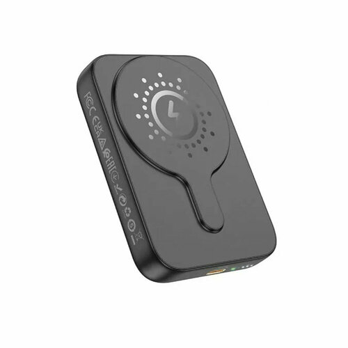 Магнитный аккумулятор с беспроводной зарядкой HOCO J117A Mini Size 10000 mAh Qi 15WPD 20W Черный 375000₽