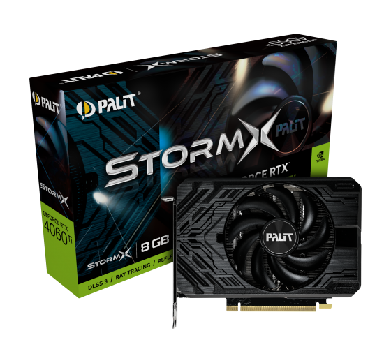 Видеокарта Palit GeForce RTX 4060 Ti StormX 8GB (NE6406T019P1-1060F) Ret