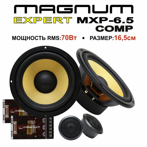 Автомобильная акустика компонентная MAGNUM EXPERT MXP-65 COMP 11690₽
