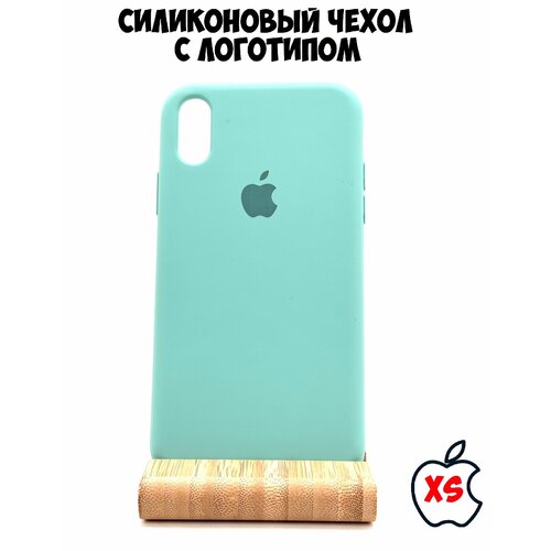 Силиконовый чехол для iPhone Xs/X мятный