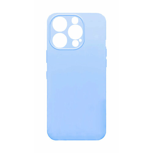 Чехол-накладка Borasco MicroFiber Case для смартфона iPhone 15 Pro Max (Цвет: Light Blue) силиконовый чехол borasco для apple iphone 14 pro microfiber case soft touch лавандовый