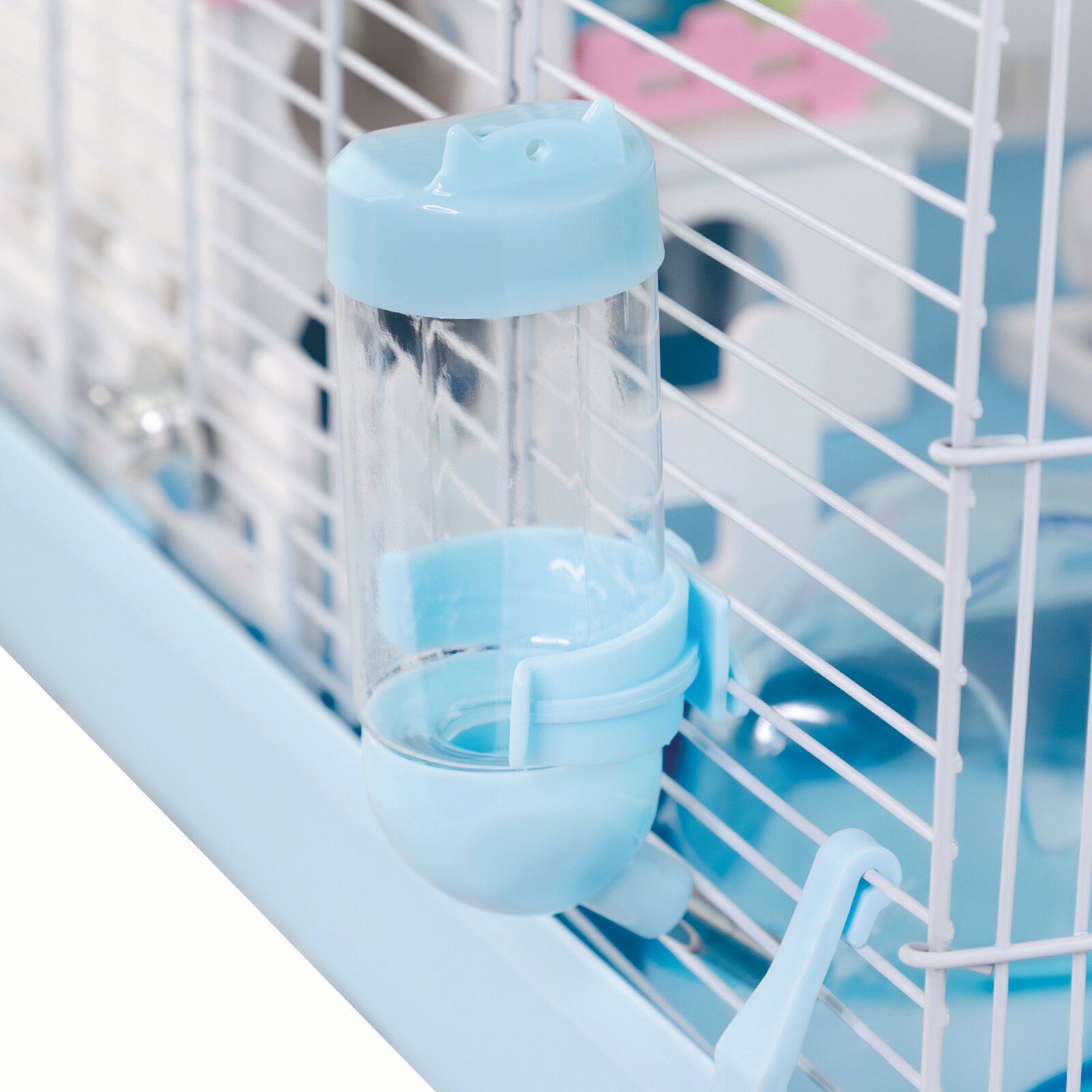 Клетка для грызунов, "Не Один Дома" Mouse, синий, 47х30х30 см - фотография № 3
