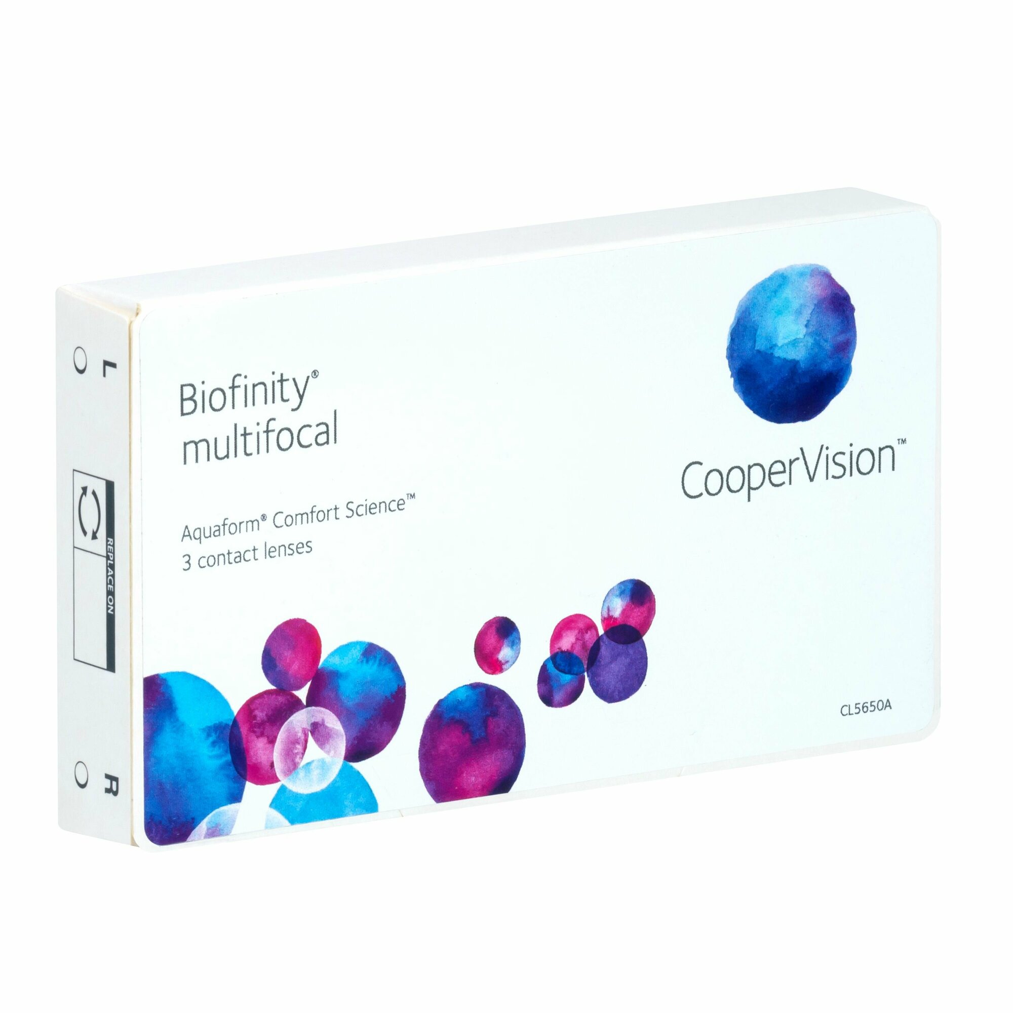 Мультифокальные линзы CooperVision Biofinity multifocal (3 линзы) Аддидация +2.00D -2.25 R 8.6, ежемесячные, прозрачные