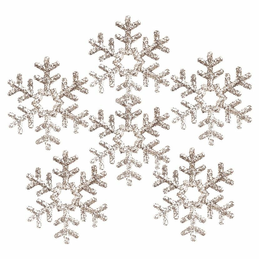 Sparkling Snowflake Набор новогодних украшений 6 шт.
