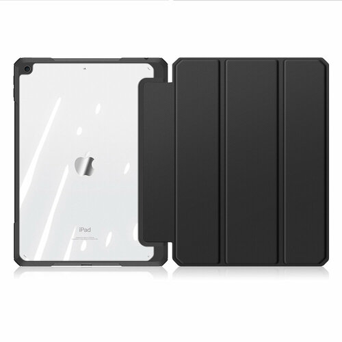 Чехол книжка для iPad 7 10.2" 2019 / iPad 8 10.2 2020 / iPad 9 2021, Dux Ducis Toby series черный