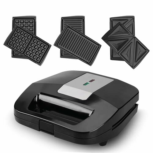 Мультимейкер c антипригарным покрытием 3 в 1 от RAF - теперь с 3 насадками в одном устройстве ВафлиГрильСэндвичи При готовности - уведомит вас С антипригарным покрытием Только безопасное использование 290000₽