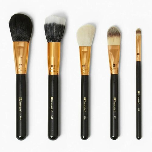 Набор кистей BH Cosmetics - Face Essential 5 Piece Brush Set набор кистей bh cosmetics face essential 5 piece brush set