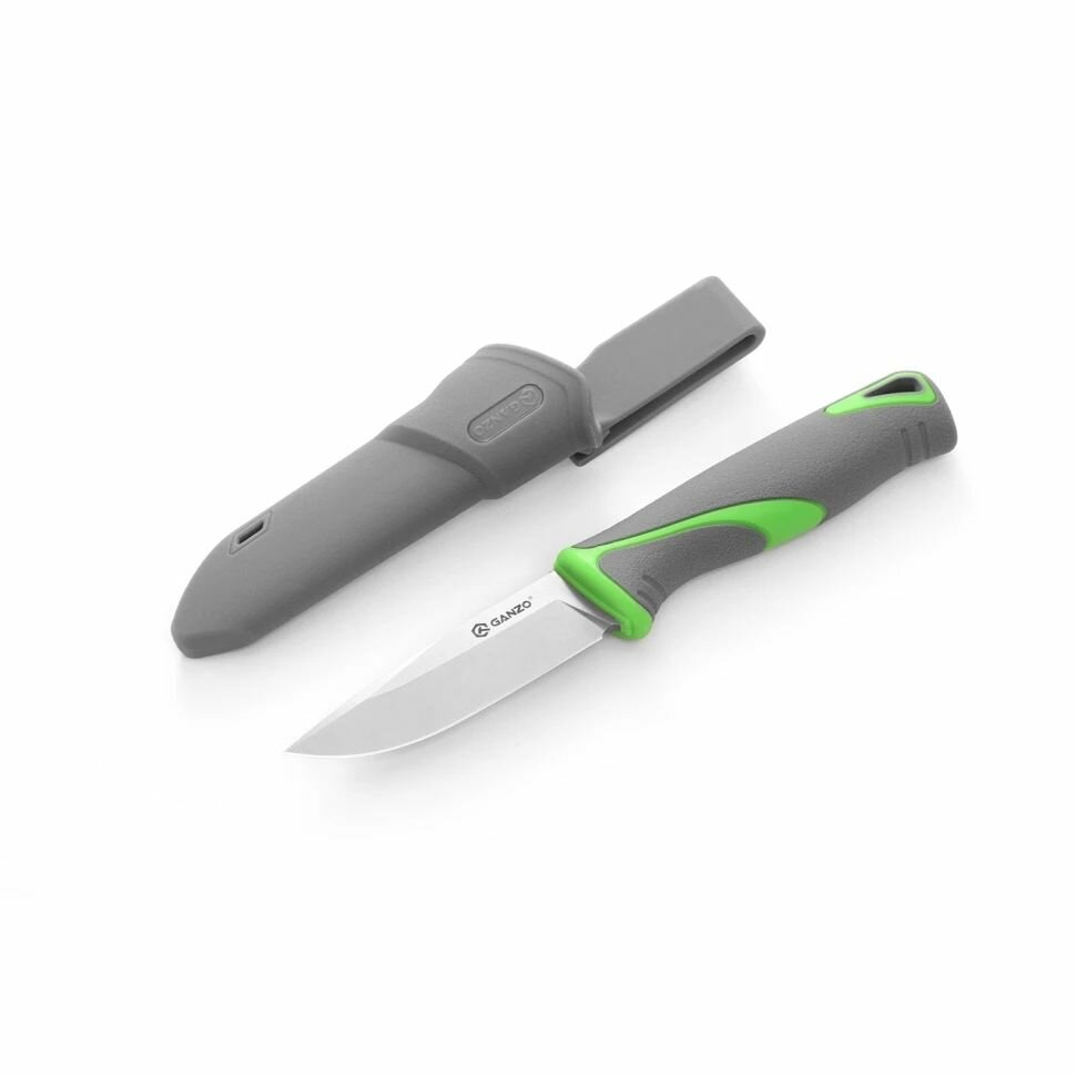 Нож туристический охотничий тактический фиксированный, зеленый Ganzo G807-GY