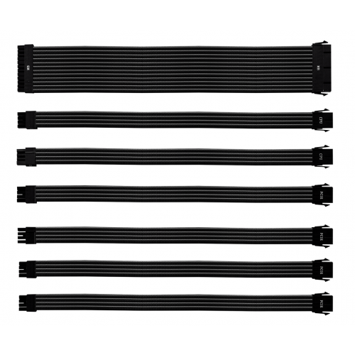 Кабели-удлинители для блока питания Cooler Master Extension Cable Kit PVC Black CMA-NEST16XXBK1-GL cooler master masterfan mf120 prismatic