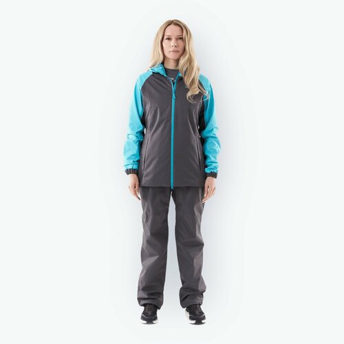 фото Комплект верхней одежды dragonfly мембранный костюм dragonfly active 2.0 woman graphite - blue 2024, размер s, серый, голубой