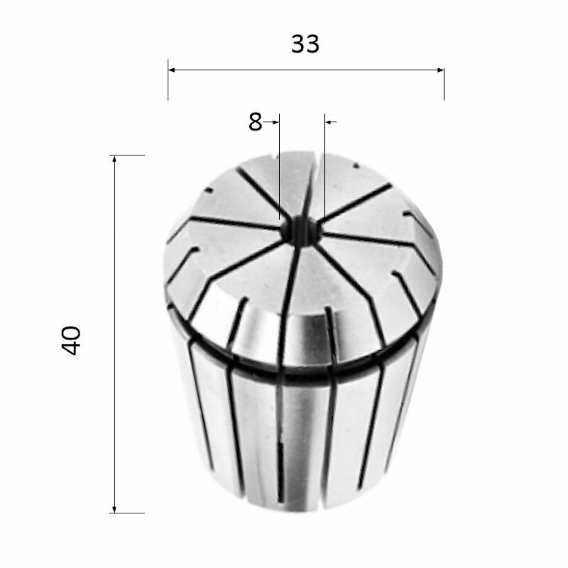 Цанга ER32-3.175-AA 3.175 мм (биение 0.005) высокоточная прецизионная