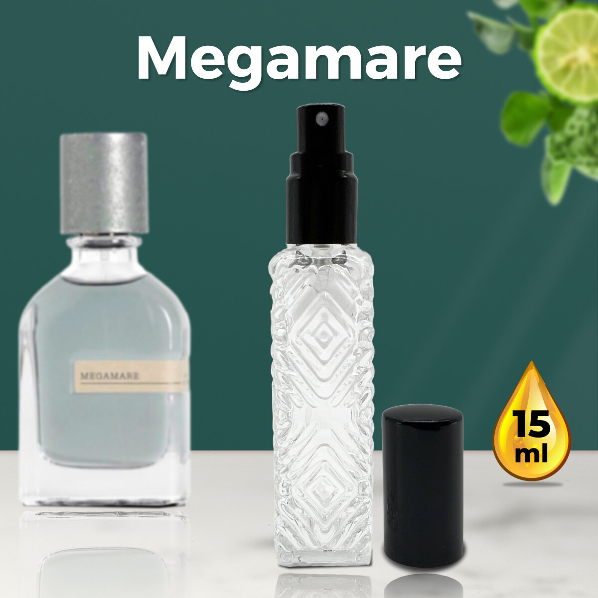 "Megamare" - Духи унисекс 15 мл + подарок 1 мл другого аромата