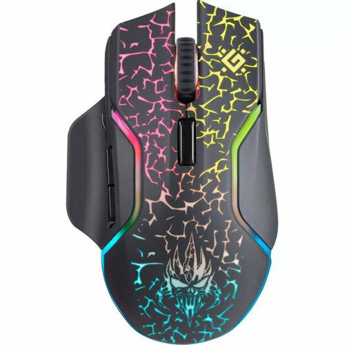 Беспроводная игровая мышь Defender Oneshot GM-067 черный LED7D300 мАч 3200dpi 52067 258000₽