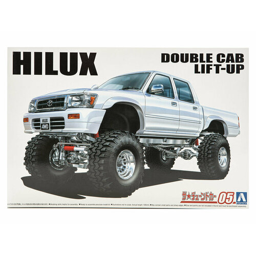 06217 Aoshima Автомобиль Toyota Hi-Lux Pick Up Double Cab 4WD '94 (1:24) 06131 aoshima автомобиль toyota hilux pickup double cab lift up 94 1 24