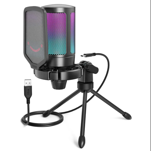 Fifine AmpliGame A6V black конденсаторный usb микрофон 3890₽