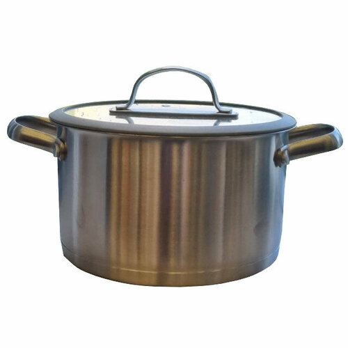 Кастрюля atmosphere bliss 24 л 18см нерж сталь стеклянная крышка индукция 9917₽