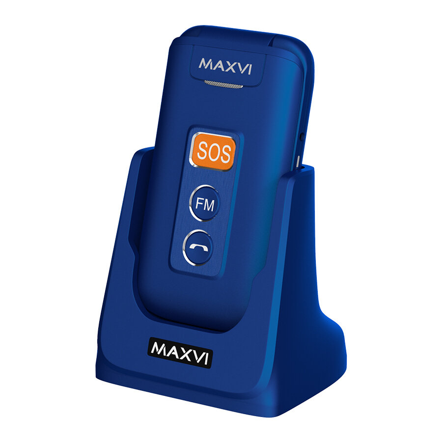 Телефон MAXVI E5, 2 SIM, синий