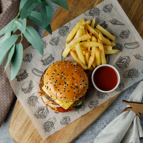 Оберточная бумага для бургеров 