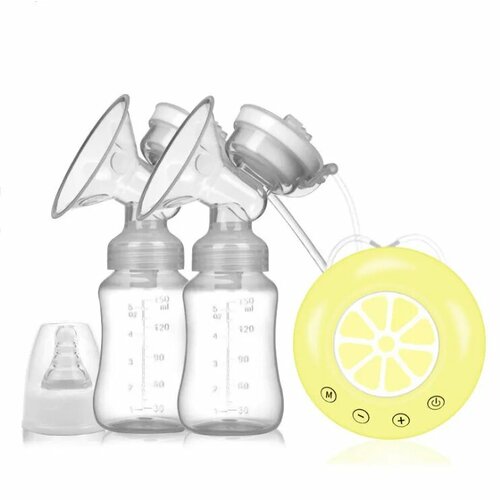 Молокоотсос двойной электрический INTLLIGENT S009 (DQ-S009 N/AA) Жёлтый + 2 Подарка , Electric Double Breast Pump (DQ-S009 N/AA, Yellow