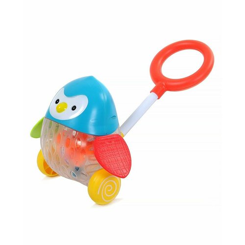 Yako Каталка на палочке Пингвин, машет крыльми, световые эффекты, 24х34 см