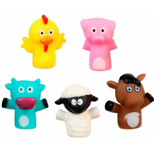 Пальчиковый кукольный театр Ферма детский сюжетно-ролевой набор из 5 фигурок 1037₽