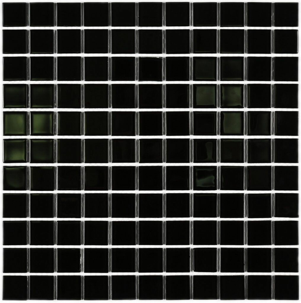 Мозаика стеклянная Black glass (25х25) 300х300х4 мм (шт)