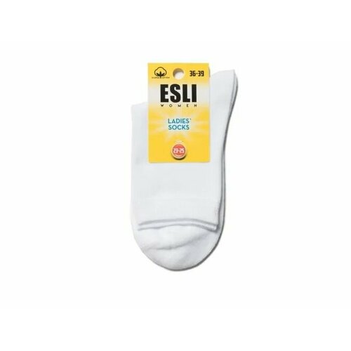 Носки ESLI, размер 23-25, белый носки женские esli сorto 20den р 23 25 бежевый