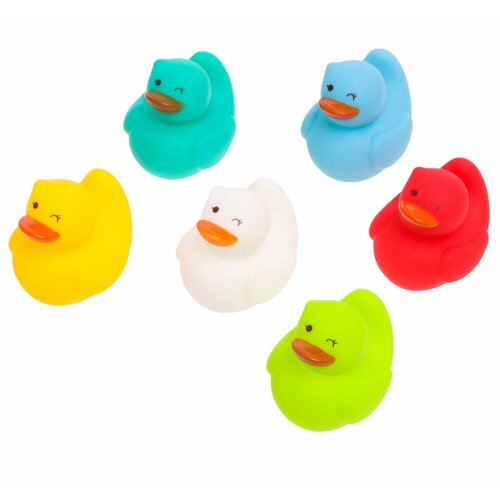Набор игрушек для ванны Разноцветные уточки