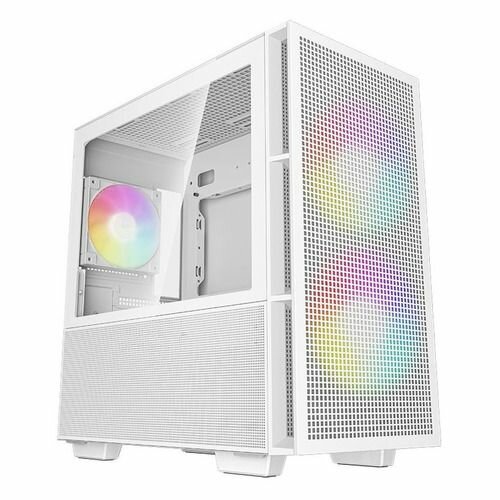Корпус mATX DeepCool CH360, Mini-Tower, без БП, белый [ch360 white]