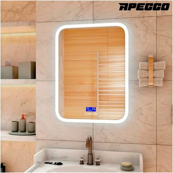 фото Зеркало Apeggo Delfina Led 600х800 с музыкальным блоком, подогревом