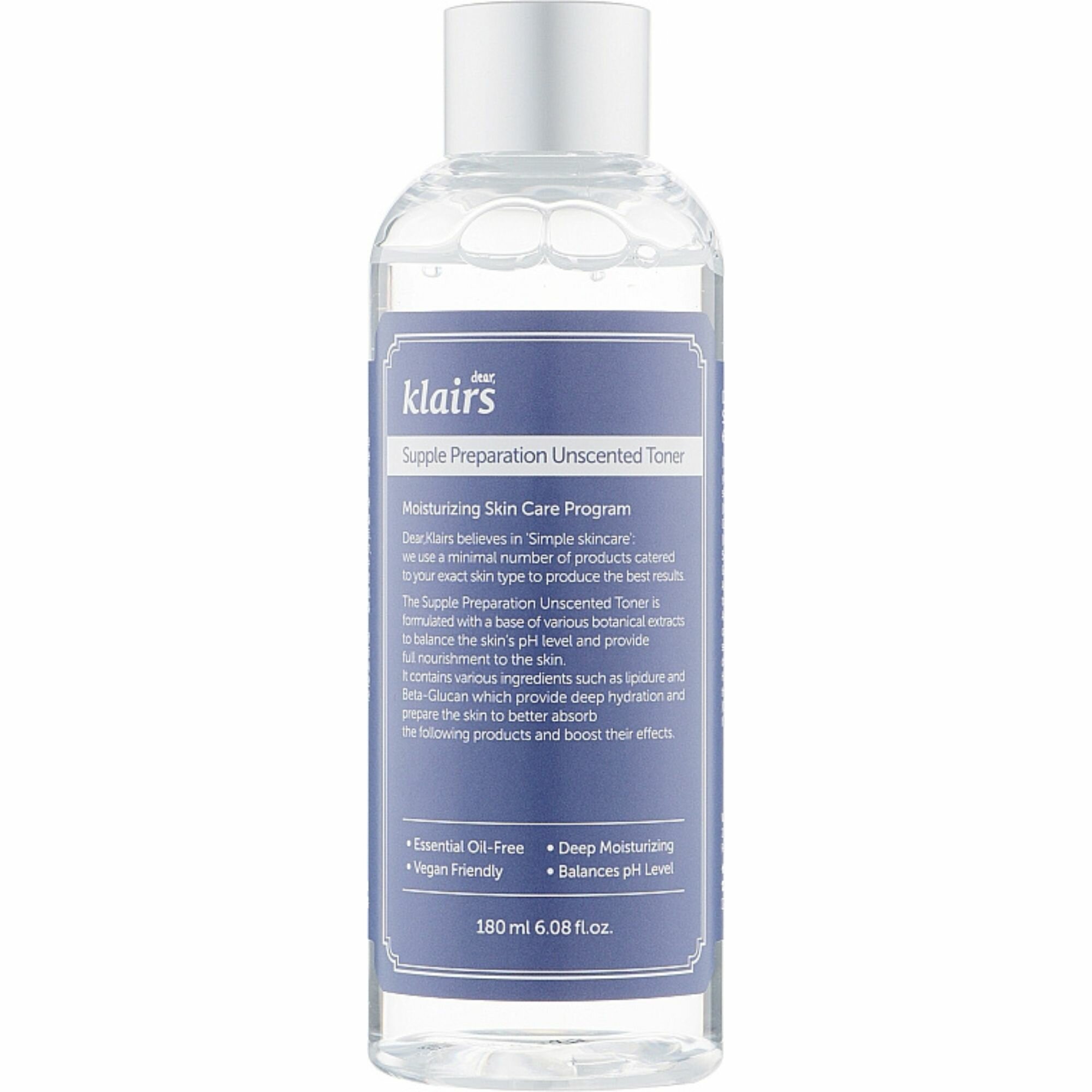 Dear, Klairs Смягчающий тонер для лица Supple Preparation Unscented Toner 180 мл.