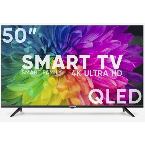 Телевизор LED 50” HD SOUNDMAX SM-QLED50T21SU\Q Черный светодиодная подсветка tv 50 50hr330m05a9 комплект 8шт