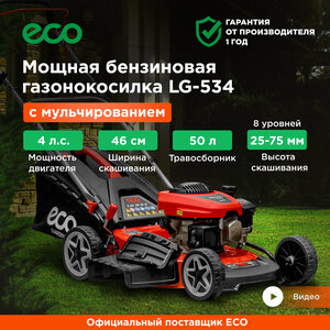 Газонокосилка бензиновая ECO LG-534 (EC1505-1)