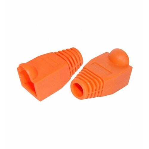 Аксессуар Lanmaster Защитные колпачки для кабеля 60мм cat5 на соединение коннектора с кабелем оранж 100 шт в пачке 868₽