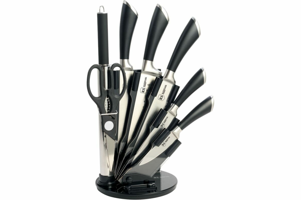 Нож кухонный набор 8пр на подставке RS/KN-8001-08 RAINSTAHL