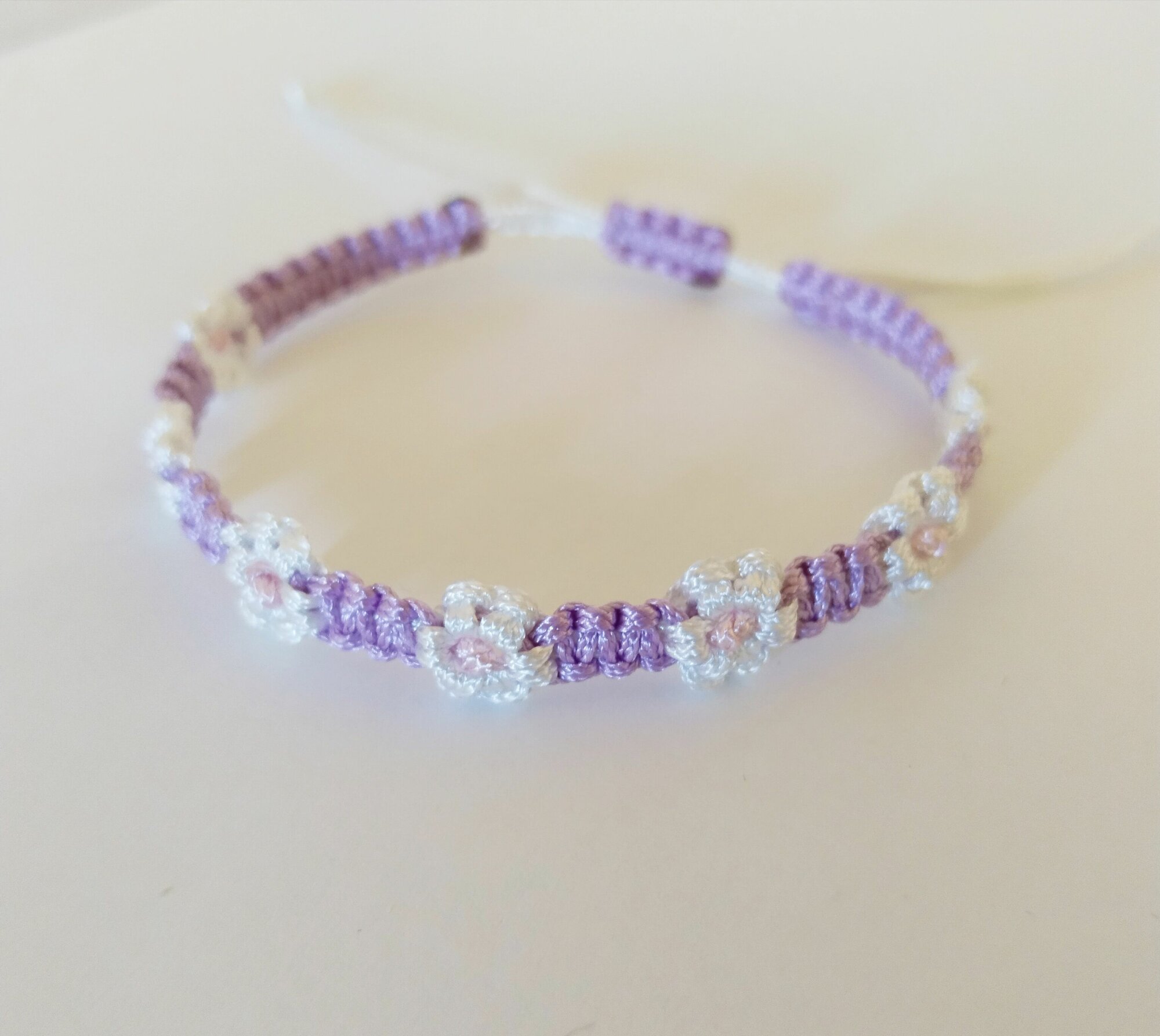 фото Баслет детский Незабудки, на нити, 1шт